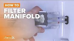 How to replace Water Filter Head Manifold part # WR02X13684 on your GE Refrigerator