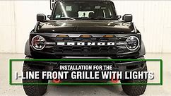 I-Line Front Grille With Lights Install