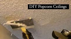Here are all my #DIY tips for popcorn ceiling removal! 1- Safety first! Popcorn ceilings on homes older than 1980 are likely to contain asbestos. It is always worth testing before removal. Even if your home is newer than 1980, (like ours was) you should always wear a resperator and eyewear. I was dumb and didn’t because this was years ago and it tested negative for asbestos and i didn’t realize there are still harmful particulates in it! So do as I say, not as I do! 2) Popcorn ceiling removal is