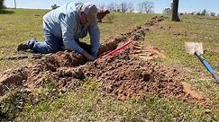 Revolutionary method for installing pex water line for our cow pasture