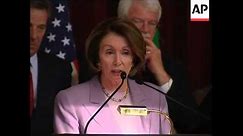 US House Speaker Nancy Pelosi gives presser at Italian Parliament