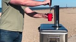 This cooler gives you draft beer anywhere