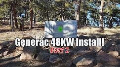 48KW Generac Generator Install Part 2 (Crane footage)