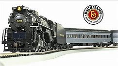 Bachmann HO-Scale 2-8-4 Berkshire Steam Locomotive w/Tender & Rivarossi Passenger Train Set Unboxing