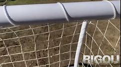 6'X4' Soccer Goal for Backyard Kids Portable Soccer Net with High-Strength Nets, Ground Stakes, Eight-Shaped Clasp, Strong PVC Frame & Weather Resistance Excellent Soccer Field Equipment