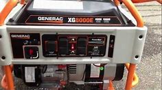 Generac XG8000E, XG8000 Portable Generator Review 8000 watts