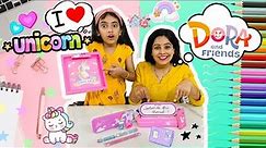 CUTE UNICORN STATIONERY COLLECTION🦄🌈 STATIONERY CHALLENGE ✨BIRTHDAY SPECIAL GIFTS | SAMAYRA NARULA |