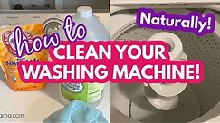 HOW TO DEEP CLEAN YOUR TOP LOADING WASHING MACHINE | NATURALLY CLEAN WITH BAKING SODA AND VINEGAR!