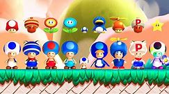 New Super Mario Bros. U Deluxe - All Blue Toad Power-Ups