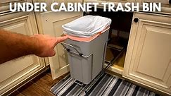 How to Install a Cabinet Mounted Trash Bin DIY!