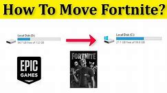 How To Move And Install Fortnite On Another Drive || How To Copy and Install Fortnite Another Drive
