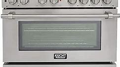 Professional 36 in. 5.2 cu. ft. Dual Fuel Range with Sealed Burners and Convection Oven in Stainless Steel