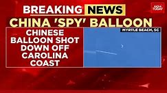 United States shoots down suspected Chinese spy balloon off Carolina coast