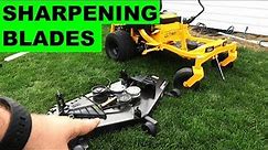 Cub Cadet Ultima ZT1 Sharpen Blades, Remove the Deck, and Release the Hydros