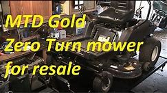 Doing some deck repairs on this resale MTD Gold Zero Turn mower.