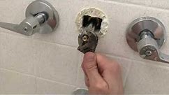 How to repair replace 3 way Shower Faucet Diverter - FAST & EASY!