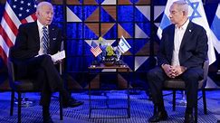 Watch Biden's full remarks arriving in Israel
