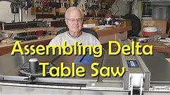 Delta Table Saw Assembly - Step by Step