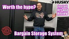 Installing the best BUDGET garage cabinets! Husky from Home Depot (install guide and review)