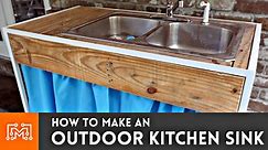 How to make an outdoor kitchen sink - I Like To Make Stuff