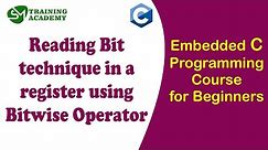 Reading bit status in register technique using bitwise operator