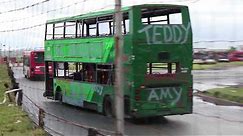 Bus Destruction Derby / Demolition Derby / Bus Racing at Buxton Racetrack. Full Video
