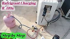 Air Conditioner Rafrigrant Charging R22 R32 R410a R404 R417 R134a | AC Gas charging