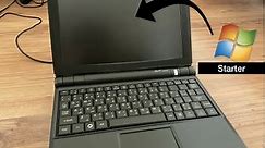 Installing Windows 7 Starter Edition on an Asus EEE PC 900