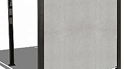 Alion Home Sun Shade Panel Privacy Screen with Grommets on 4 Sides for Outdoor, Patio, Awning, Window Cover, Pergola (6' x 6', Smoke Grey)