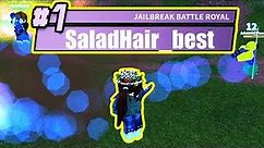 ULTIMATE DISGUISE SALAD HAIR Battle Royale Mode | Roblox Jailbreak Update