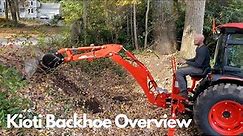 Compact Tractor Backhoe | Quick overview and first use! Kioti KB2485