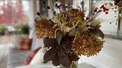 Foraged Fall Bouquet/Autumn Arrangement/Natural Fall Garden Decor/Thanksgiving Arrangement