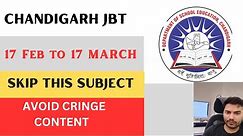 Chandigarh JBT Exam Date 2024 | Chandigarh JBT| Chandigarh NTT | Chandigarh PRT| What to Avoid