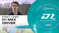First Look: Prodigy D1 Max Distance Driver | Disc Review