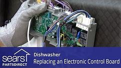 Replacing the Electronic Control Board on a Dishwasher