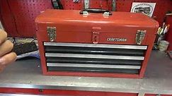 Vintage Craftsman 3 Drawer Tool Box Review And Tour.