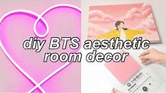diy BTS aesthetic room decor!! 💜