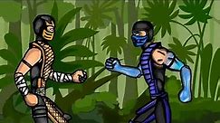 Scorpion VS Sub Zero (Mortal Kombat) - Drawing cartoons 2