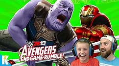 Avengers: ENDGAME in WWE 2k19 (Royal Rumble Match) K-City Gaming