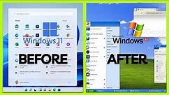It's Windows 11... But TRANSFORMED Into XP!
