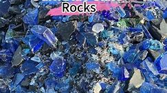 Landscape Dark blue glass rocks #glassrock #glassstone #slagglass | Shandong Sanlei Trading Co.,Ltd.