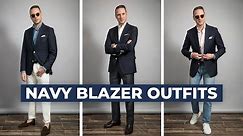 3 EASY Ways to Wear a Classic Navy Blazer for Spring