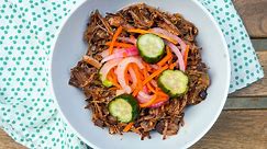 Slow Cooker Sweet and Spicy Beef - Slender Kitchen