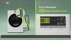 OE Error | Error Code | LG Front Load Washing Machine