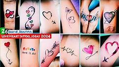 26 Beautiful Love Hearts tattoo designs | Best Love tattoo | trending tattoos 2024