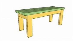 Wood bench plans