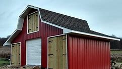 Gambrel Shed with lean to