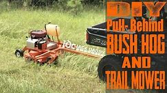 DIY trail mower or bush hog for utv or atv. Homemade pull behind brush cutter