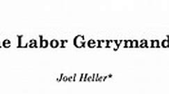 The Labor Gerrymander