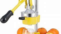 CO-Z Hand Press Juicer Machine, Manual Orange Juicer and Professional Citrus Juicer for Orange Juice Pom Lime Lemon Juice, Commercial Lemon Squeezer and Orange Crusher, Easy to Clean, Yellow